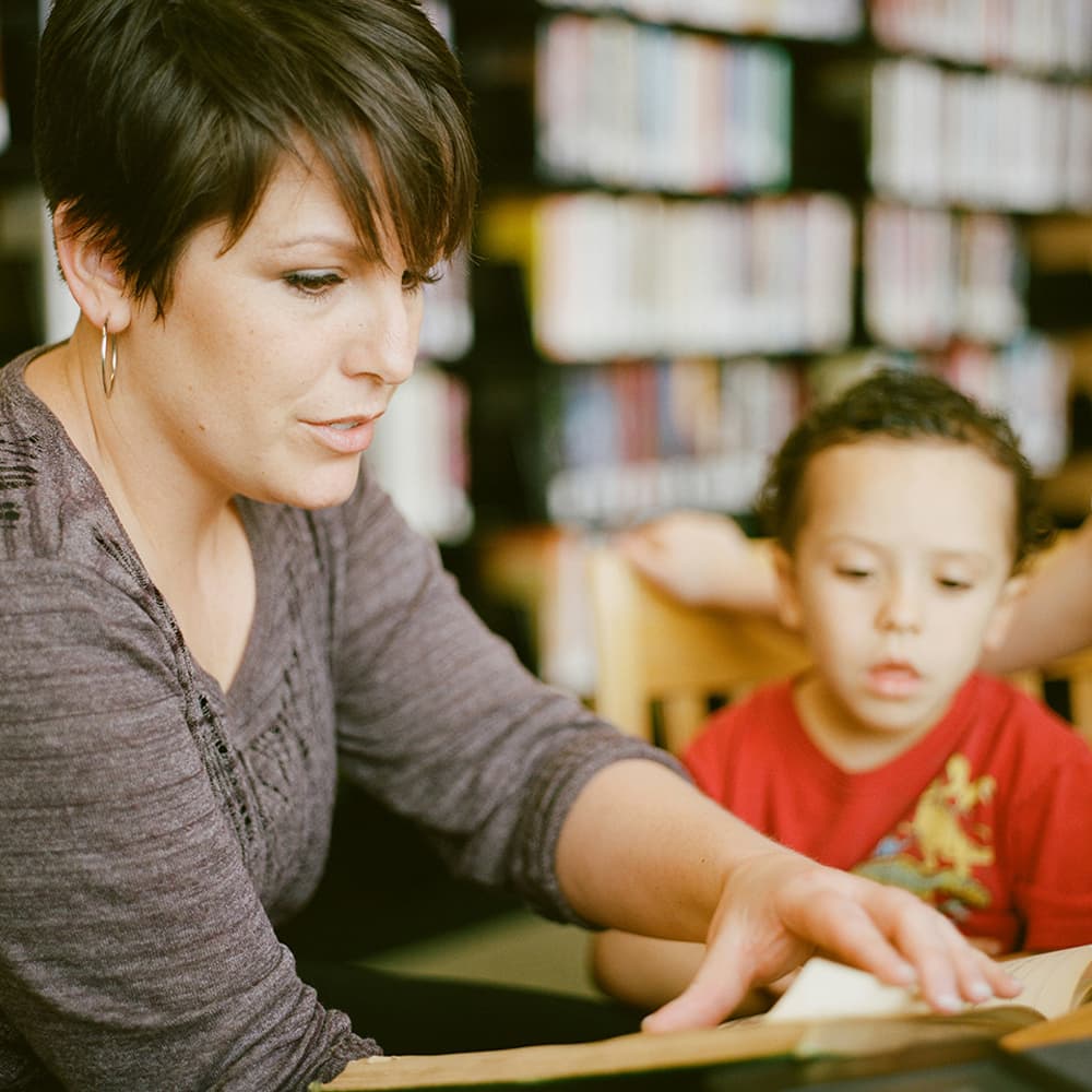 Teacher and student